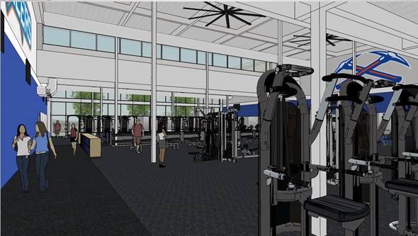 Expanded fitness center
