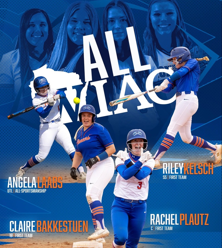 Four softball Pioneers named All-WIAC