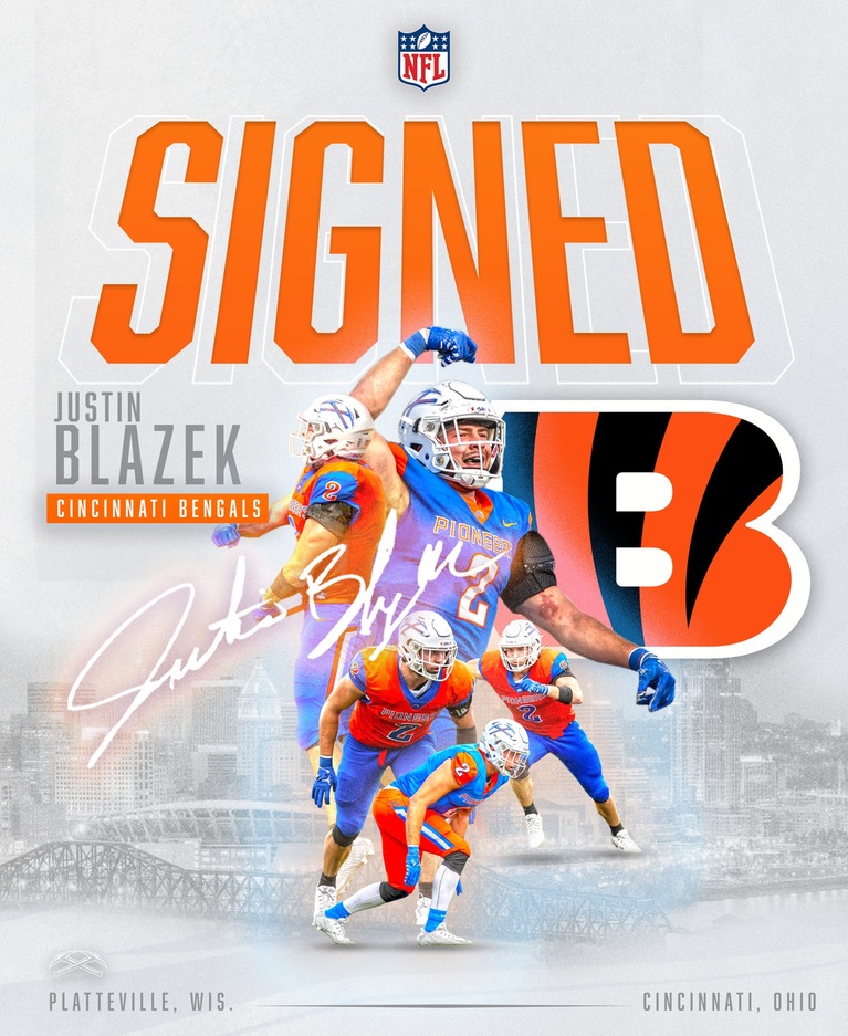 Blazek signs with Cincinnati Bengals